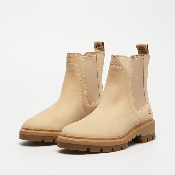 Damskie botki / sztyblety TIMBERLAND CORTINA VALLEY MID CHELSEA BOOT tb0a2deeen71 kolor beżowy