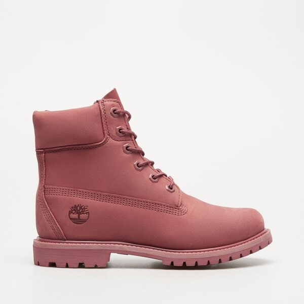 Damskie botki / sztyblety TIMBERLAND PREMIUM 6 INCH LACE UP WATERPROOF BOOT tb0a2hr8et11 kolor różowy