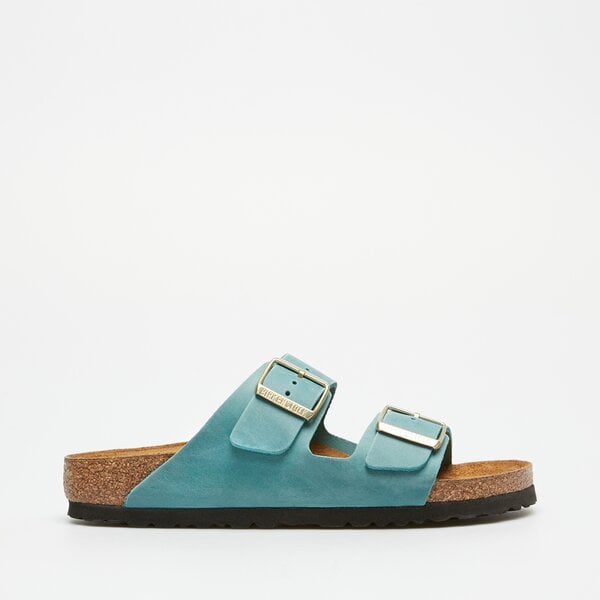 Damskie klapki BIRKENSTOCK ARIZONA LEOI BISCAY BAY 1026537 kolor niebieski