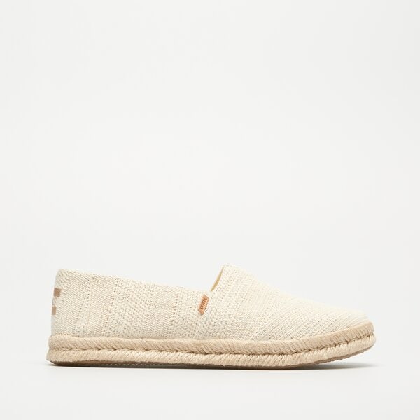 Damskie espadryle TOMS NATURAL UNDYED METALLIC 10020693 kolor beżowy