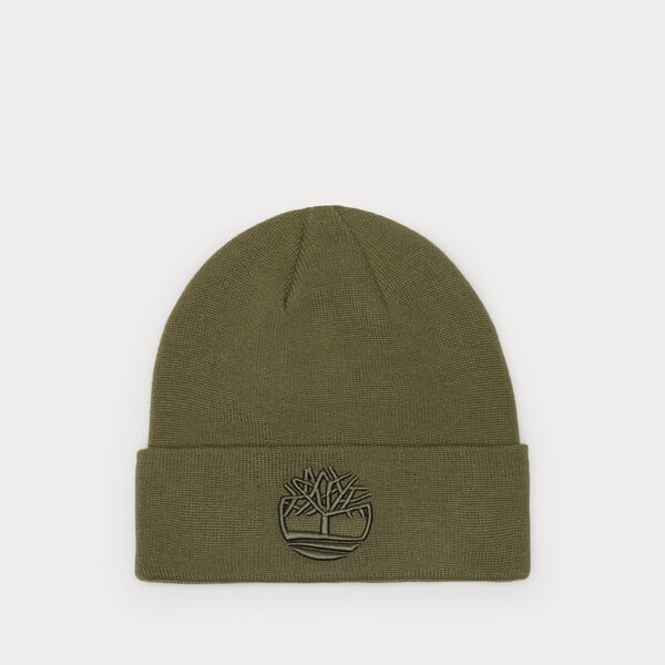 Damska czapka zimowa TIMBERLAND CZAPKA TONAL 3D EMBROIDERY BEANIE EMBROIDERY tb0a2pjra581 kolor zielony