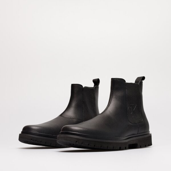 Męskie buty za kostkę CALVIN KLEIN LUG MID CHELSEA BOOT 2 ym0ym00544bds kolor czarny