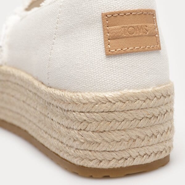 Damskie espadryle TOMS WHITE CANVAS 10019820 kolor biały