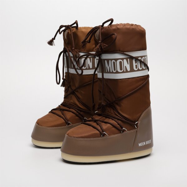 Damskie śniegowce MOON BOOT ICON NYLON 14004400087 kolor brązowy