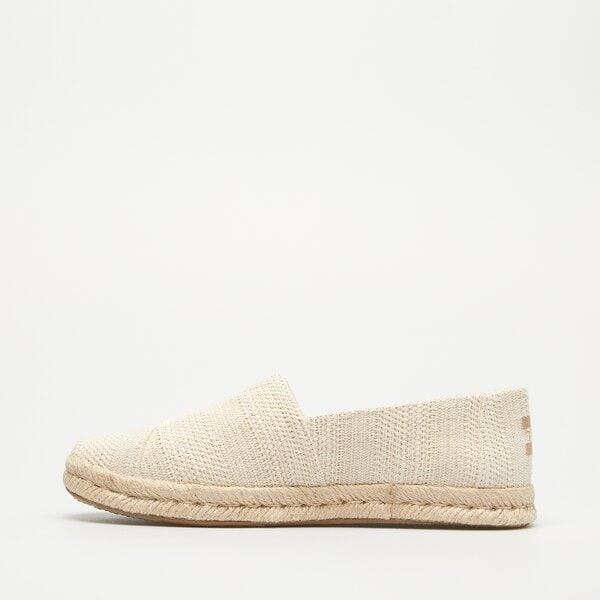 Damskie espadryle TOMS NATURAL UNDYED METALLIC 10020693 kolor beżowy