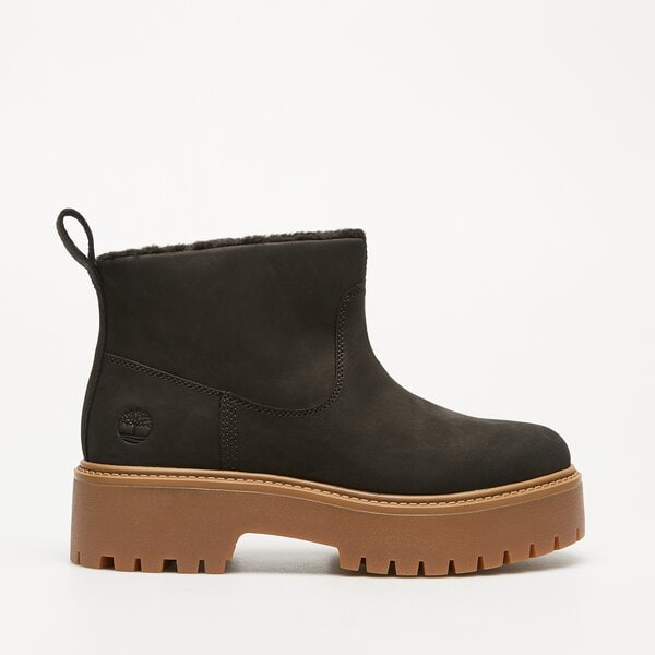 Damskie botki / sztyblety TIMBERLAND STONE STREET MID WARM LINED BOOT tb0a283gw051 kolor czarny