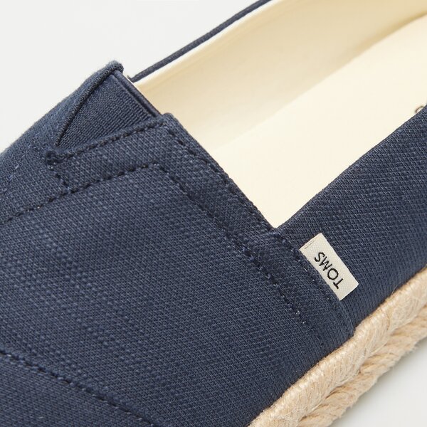 Damskie espadryle TOMS NAVY RECYCLED COTTON 10020708 kolor granatowy