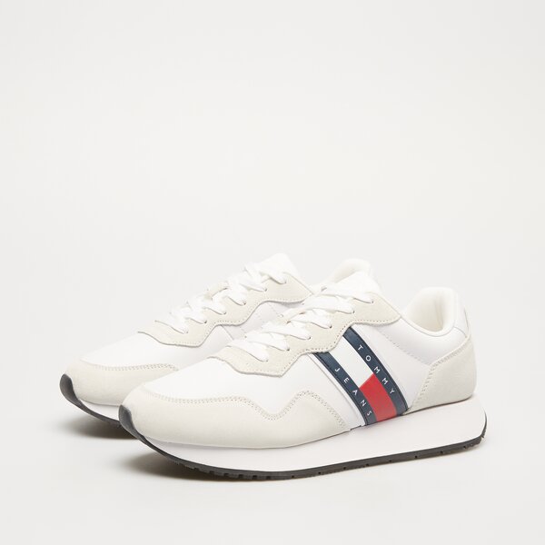 Męskie sneakersy (buty) TOMMY HILFIGER TJM MODERN RUNNER em0em01316ybr kolor biały