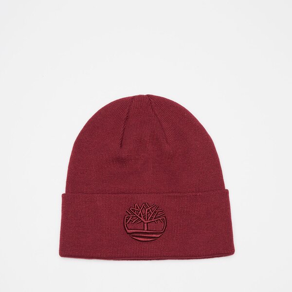 Damska czapka zimowa TIMBERLAND CZAPKA TONAL 3D EMBROIDERY BEANIE tb0a2pjreic1 kolor bordowy