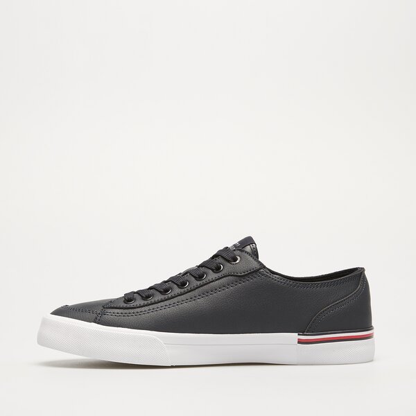 Męskie trampki TOMMY HILFIGER CORPORATE VULC LEATHER fm0fm04953dw5 kolor granatowy