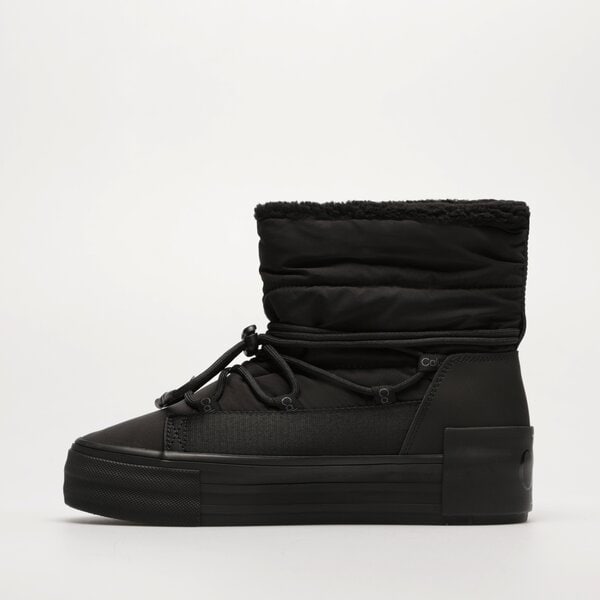 Damskie śniegowce CALVIN KLEIN BOLD VULC FLATF SNOW BOOT WN yw0yw011810gt kolor czarny