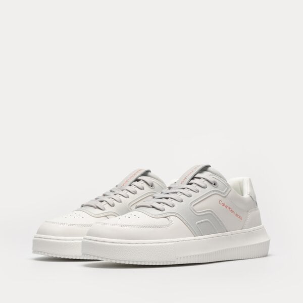 Męskie sneakersy (buty) CALVIN KLEIN CHUNKY CUPSOLE HIGH LOW FREQ ym0ym006130lg kolor biały