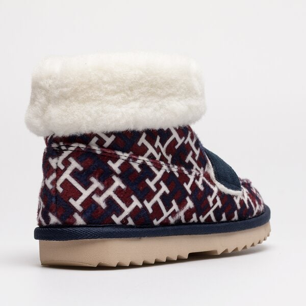 Damskie buty za kostkę TOMMY HILFIGER BOOT SLIPPER MONOGRAM fw0fw067170kq kolor multicolor