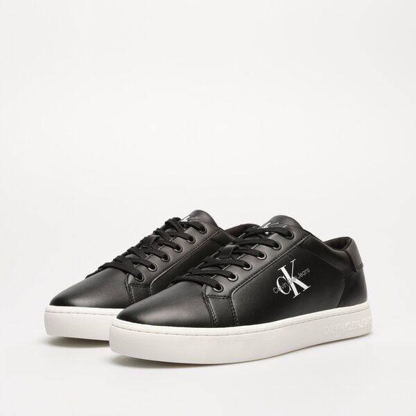 Męskie sneakersy (buty) CALVIN KLEIN CLASSIC CUPSOLE LACEUP LOW LTH ym0ym00491bds kolor czarny