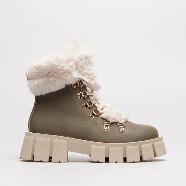 Damskie botki / sztyblety SYMBIOSIS BOOTS ANTONELLA sywc222019 kolor khaki