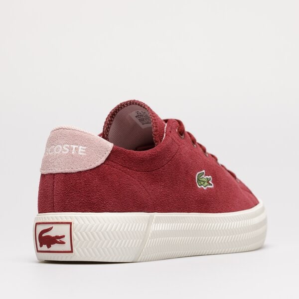 Damskie trampki LACOSTE GRIPSHOT 222 1 CFA 744CFA00082H2 744cfa00082h2 kolor bordowy