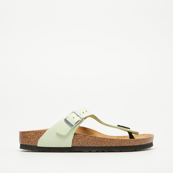 Damskie klapki BIRKENSTOCK GIZEH LENB FADED LIME 1026562 kolor żółty