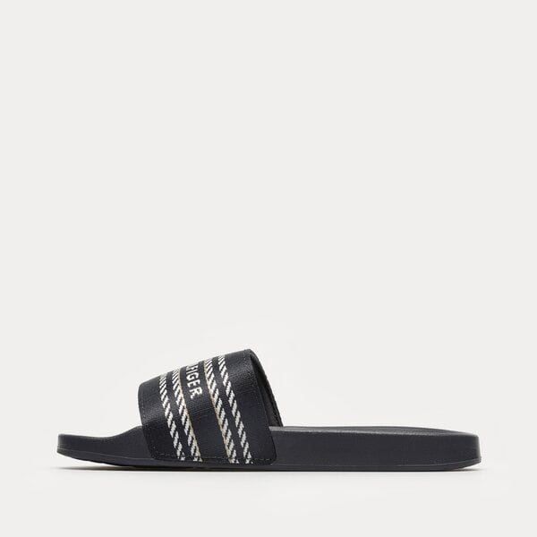 Damskie klapki TOMMY HILFIGER TOMMY WEBBING SLIDE fw0fw07153dw6 kolor granatowy