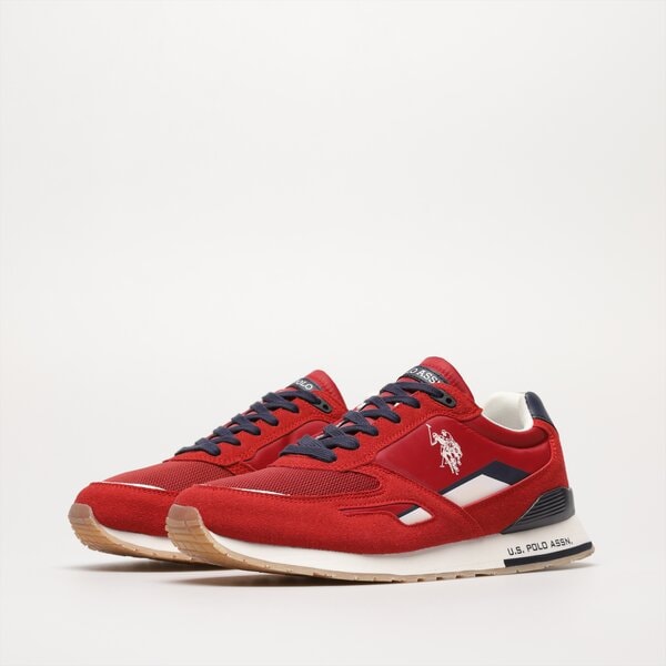 Męskie sneakersy (buty) U.S. POLO ASSN TABRY003  tabry003red004 kolor czerwony