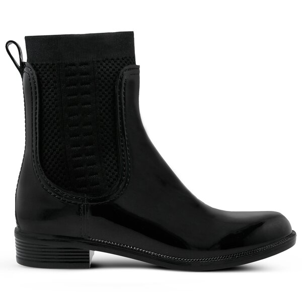 Damskie kalosze (buty gumowe) TOMMY HILFIGER TOMMY KNIT RAIN BOOT fw0fw02940990 kolor czarny