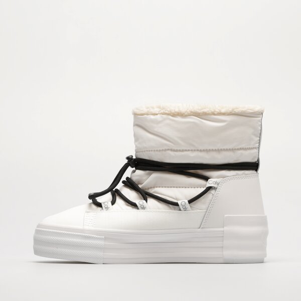 Damskie śniegowce CALVIN KLEIN BOLD VULC FLATF SNOW BOOT WN yw0yw01181ybr kolor biały