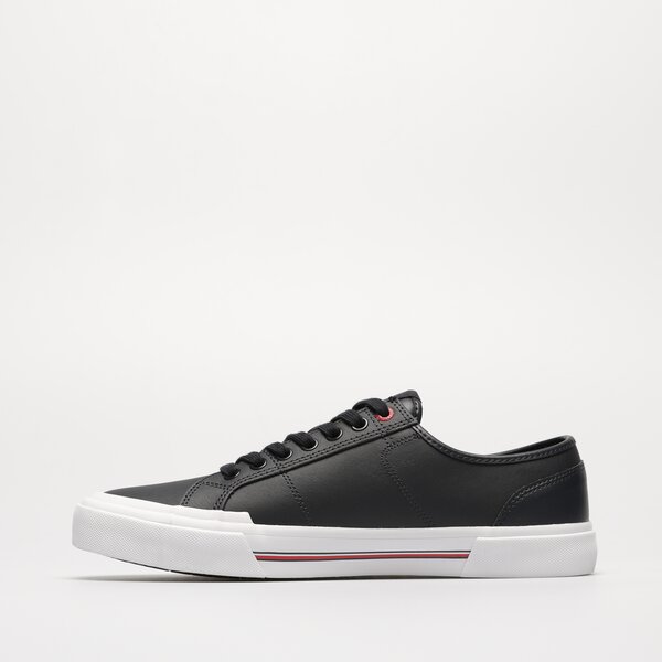 Męskie sneakersy (buty) TOMMY HILFIGER CORE CORPORATE VULC LEATHER fm0fm04561dw5 kolor granatowy