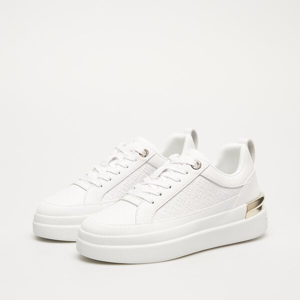 Damskie sneakersy (buty) TOMMY HILFIGER LUX COURT SNEAKER MONOGRAM fw0fw07808ybs kolor biały