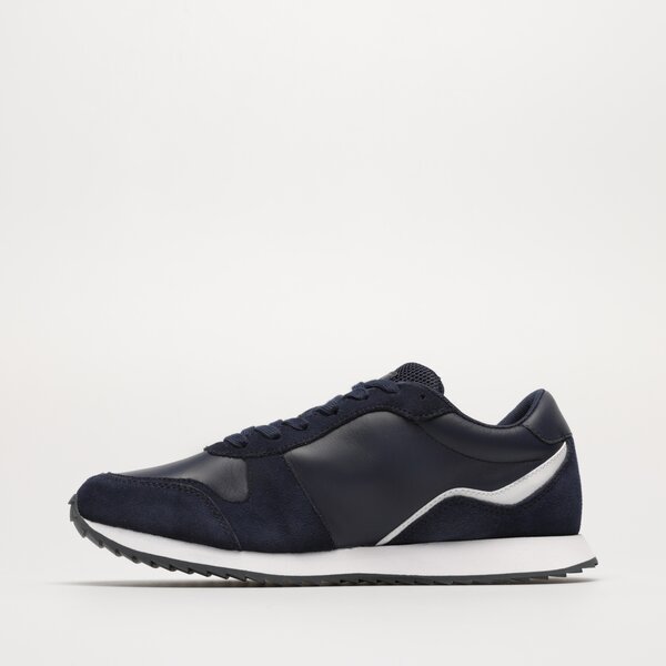 Męskie sneakersy (buty) TOMMY HILFIGER RUNNER EVO LEATHER fm0fm04479dcc kolor granatowy