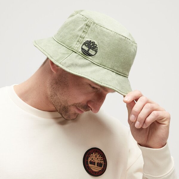 Damska czapka z daszkiem TIMBERLAND CZAPKA PIGMENT DYE BUCKET HAT tb0a2q2va581 kolor khaki