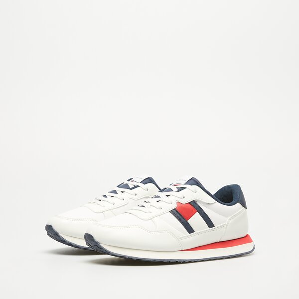 Dziecięce sneakersy (buty) TOMMY HILFIGER FLAG LOW CUT LACE-UP t3x9331330208100 kolor biały