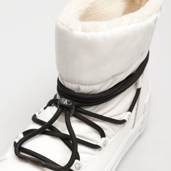 Damskie śniegowce CALVIN KLEIN BOLD VULC FLATF SNOW BOOT WN yw0yw01181ybr kolor biały