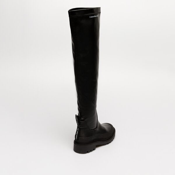 Damskie kozaki CALVIN KLEIN COMBAT KNEE BOOT yw0yw00737bds kolor czarny