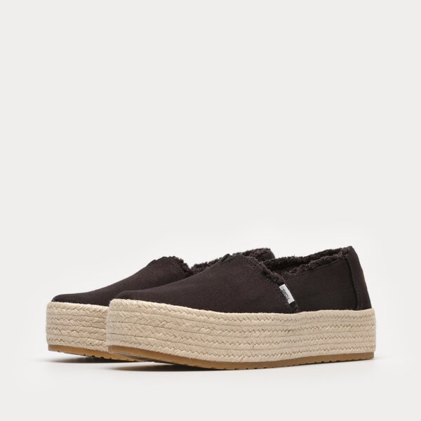 Damskie espadryle TOMS BLACK CANVAS 10019795 kolor czarny