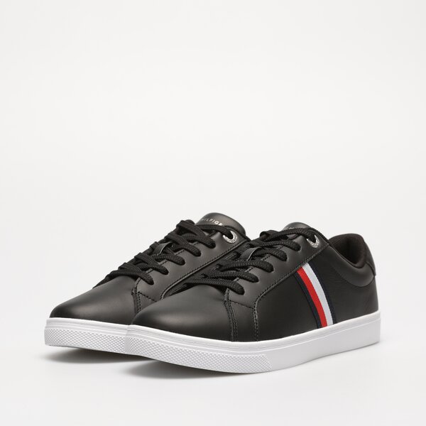 Damskie sneakersy (buty) TOMMY HILFIGER ESSENTIAL STRIPES COURT SNEAKER fw0fw07449bds kolor czarny