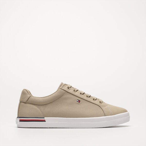 Damskie półbuty TOMMY HILFIGER ESSENTIAL STRIPES SNEAKER fw0fw06954rbt kolor beżowy