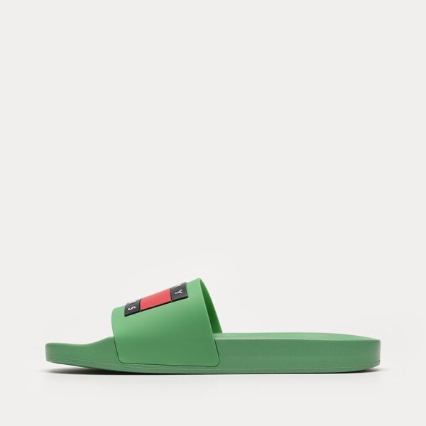 Męskie klapki TOMMY HILFIGER TOMMY JEANS POOL SLIDE ESS em0em01191ly3 kolor zielony