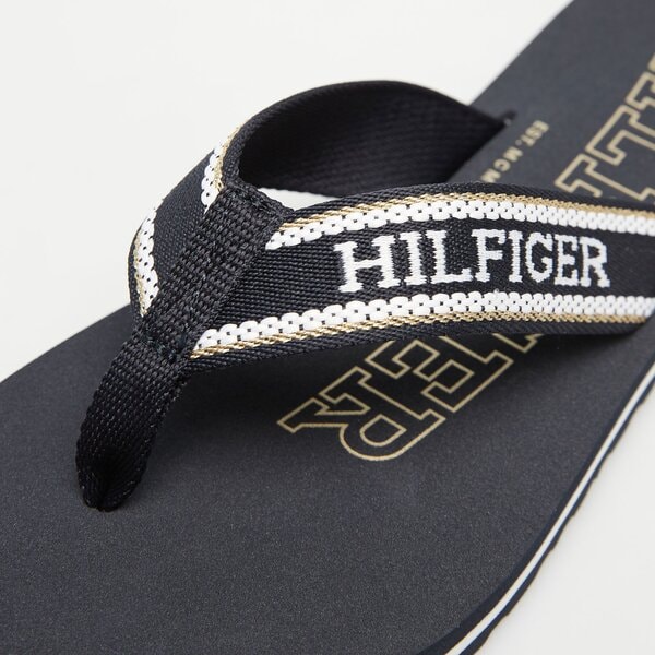 Damskie sandały TOMMY HILFIGER HILFIGER BEACH SANDAL fw0fw07905dw6 kolor czarny