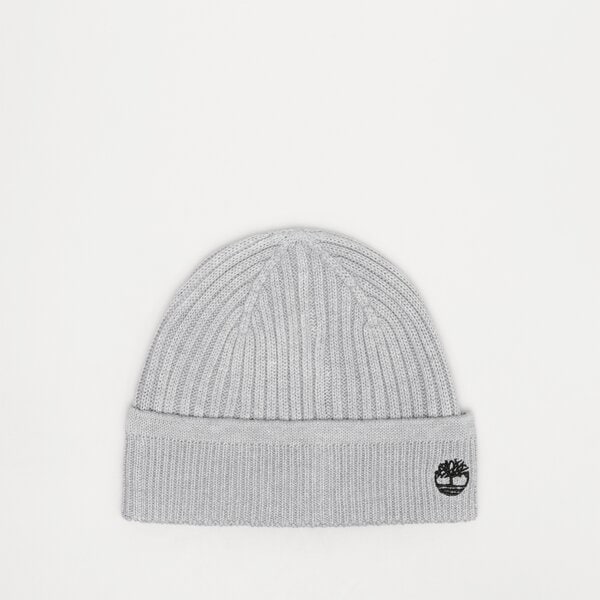 Damska czapka zimowa TIMBERLAND CZAPKA SOLID RIB BEANIE tb0a2px7c811 kolor szary