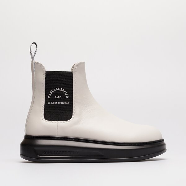 Damskie botki / sztyblety KARL LAGERFELD KAPRI MAISON GORE MID BOOT kl62540-010 kolor biały