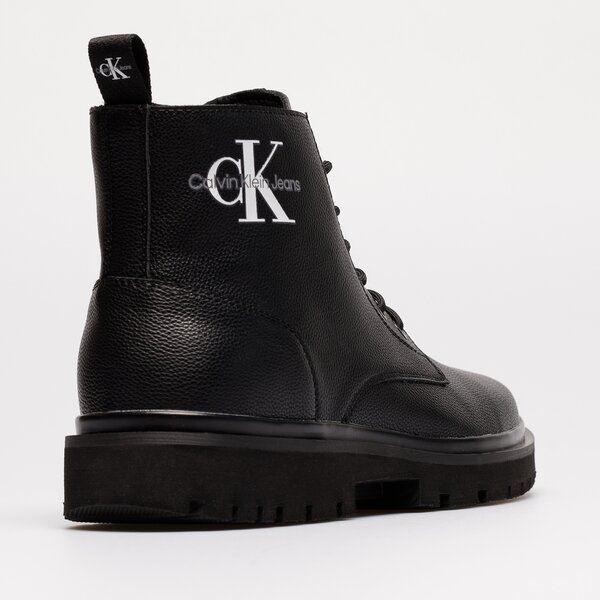 Męskie buty za kostkę CALVIN KLEIN LUG MID LACEUP BOOT ym0ym00543bds kolor czarny