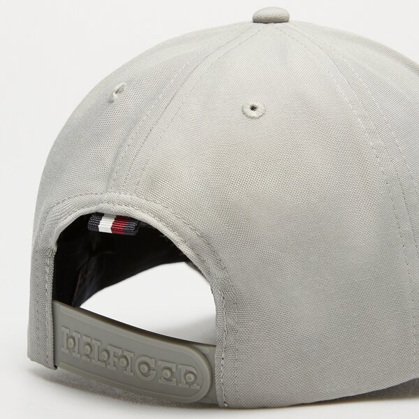 Damska czapka z daszkiem TOMMY HILFIGER CZAPKA TH MONOTYPE CANVAS 6 PANEL CAP am0am12043prt kolor szary