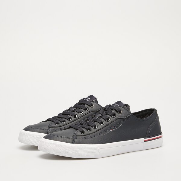 Męskie trampki TOMMY HILFIGER CORPORATE VULC LEATHER fm0fm04953dw5 kolor granatowy