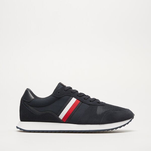 Męskie sneakersy (buty) TOMMY HILFIGER RUNNER EVO MIX ESS fm0fm04886dw5 kolor granatowy