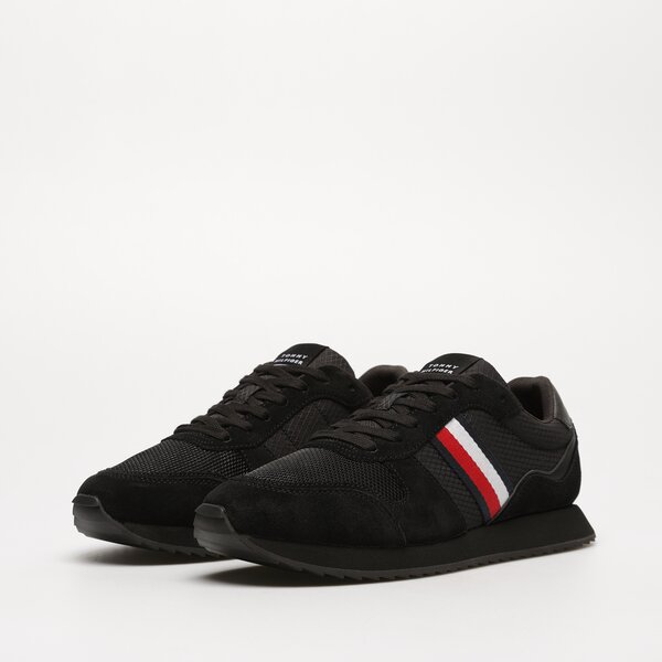 Męskie sneakersy (buty) TOMMY HILFIGER RUNNER EVO MIX fm0fm04699bds kolor czarny