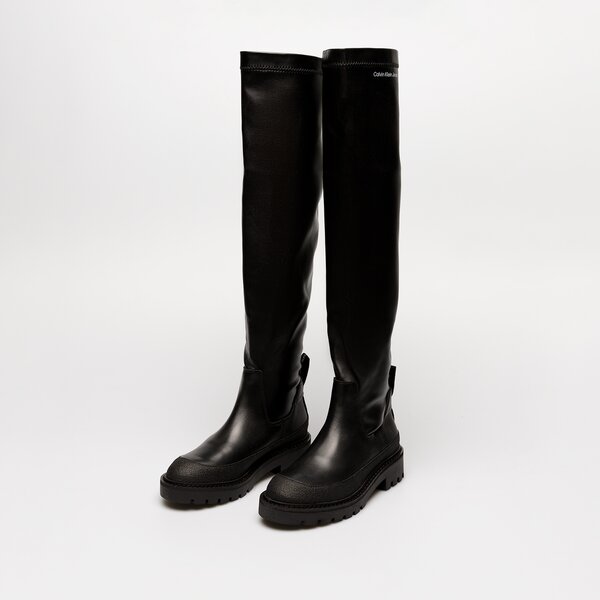 Damskie kozaki CALVIN KLEIN COMBAT KNEE BOOT yw0yw00737bds kolor czarny