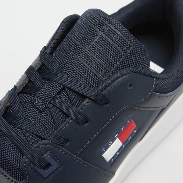 Męskie sneakersy (buty) TOMMY HILFIGER TJM RETRO BASKET ESS em0em01395c1g kolor granatowy