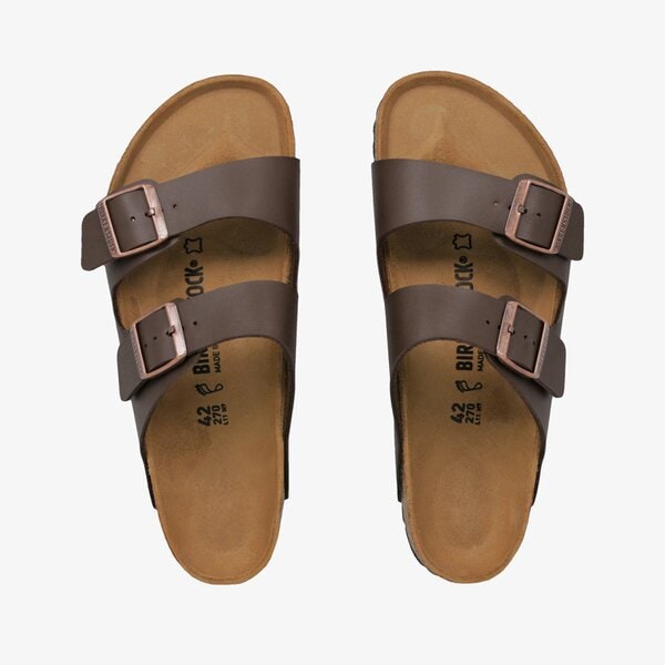 Męskie klapki BIRKENSTOCK ARIZONA  51701 kolor brązowy