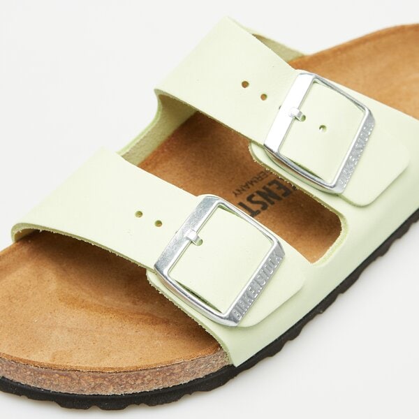 Damskie klapki BIRKENSTOCK ARIZONA LENB FADED LIME 1026710 kolor żółty