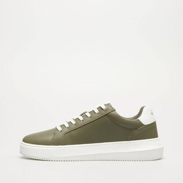 Męskie sneakersy (buty) CALVIN KLEIN CHUNKY CUPSOLE MONO LTH ym0ym006810ih kolor khaki