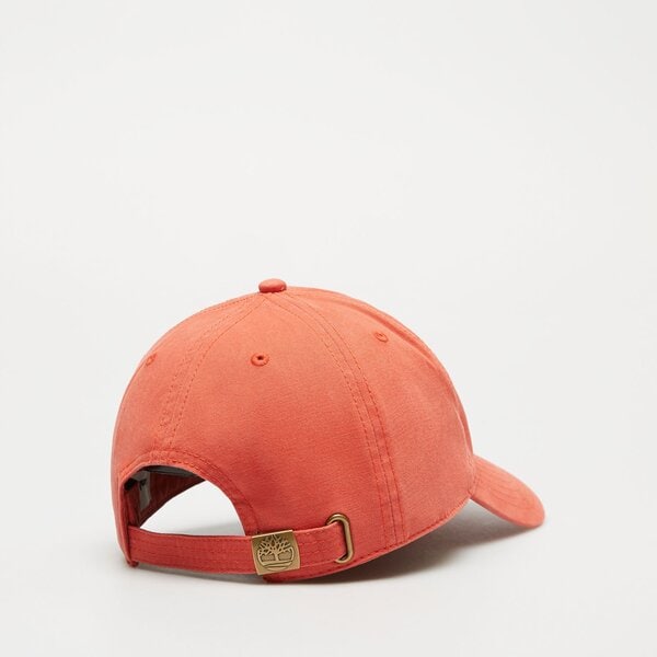 Damska czapka z daszkiem TIMBERLAND CZAPKA COTTON CANVAS BASEBALL CAP tb0a1e9mw781 kolor czerwony